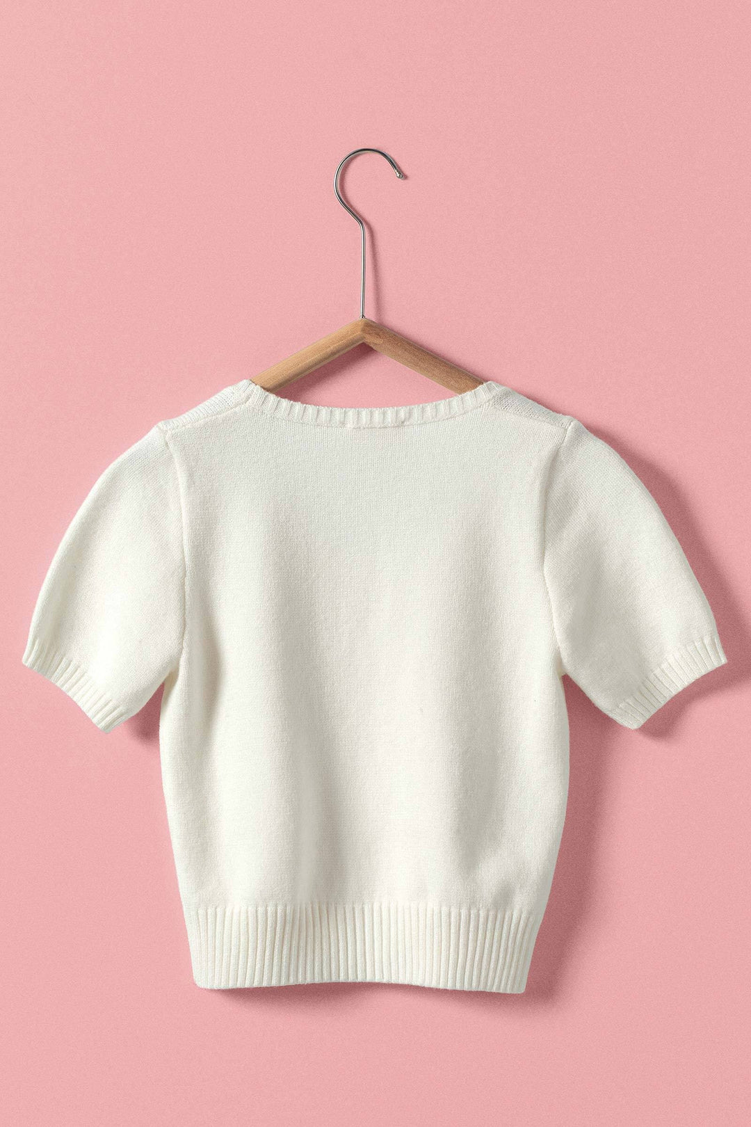 be mine heart knit top - ivory (additional view)