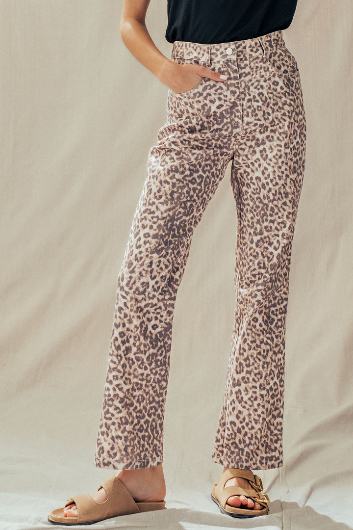 the soho leopard print pants - leopard