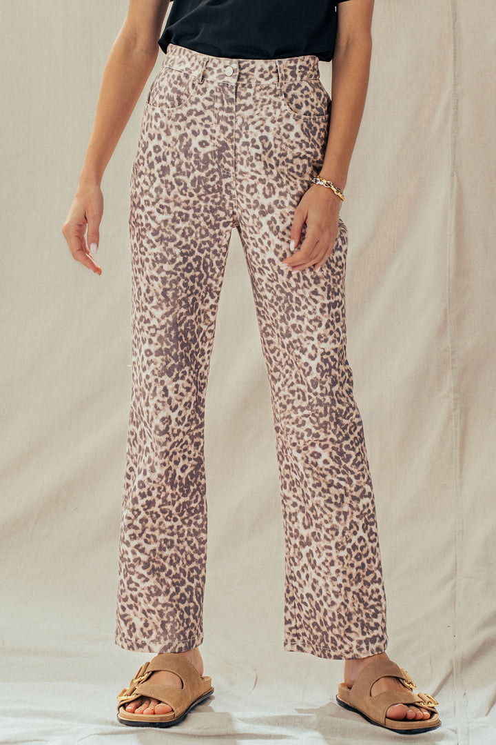 the soho leopard print pants - leopard (additional view)