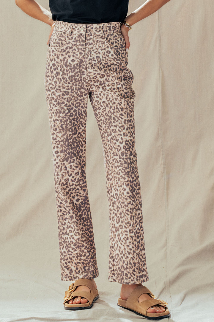 the soho leopard print pants - leopard (additional view)