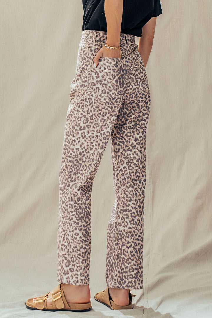 the soho leopard print pants - leopard (additional view)