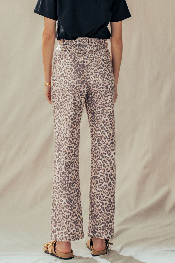 the soho leopard print pants - leopard (additional view)