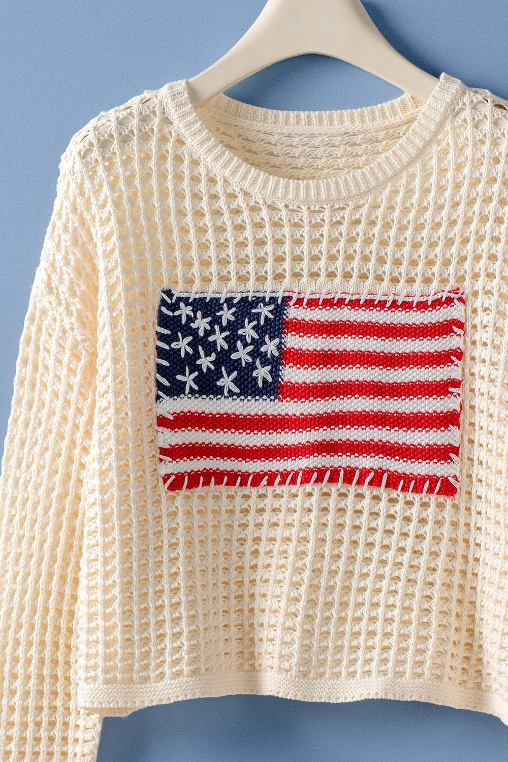 dream open knit sweater - ivory (additional view)