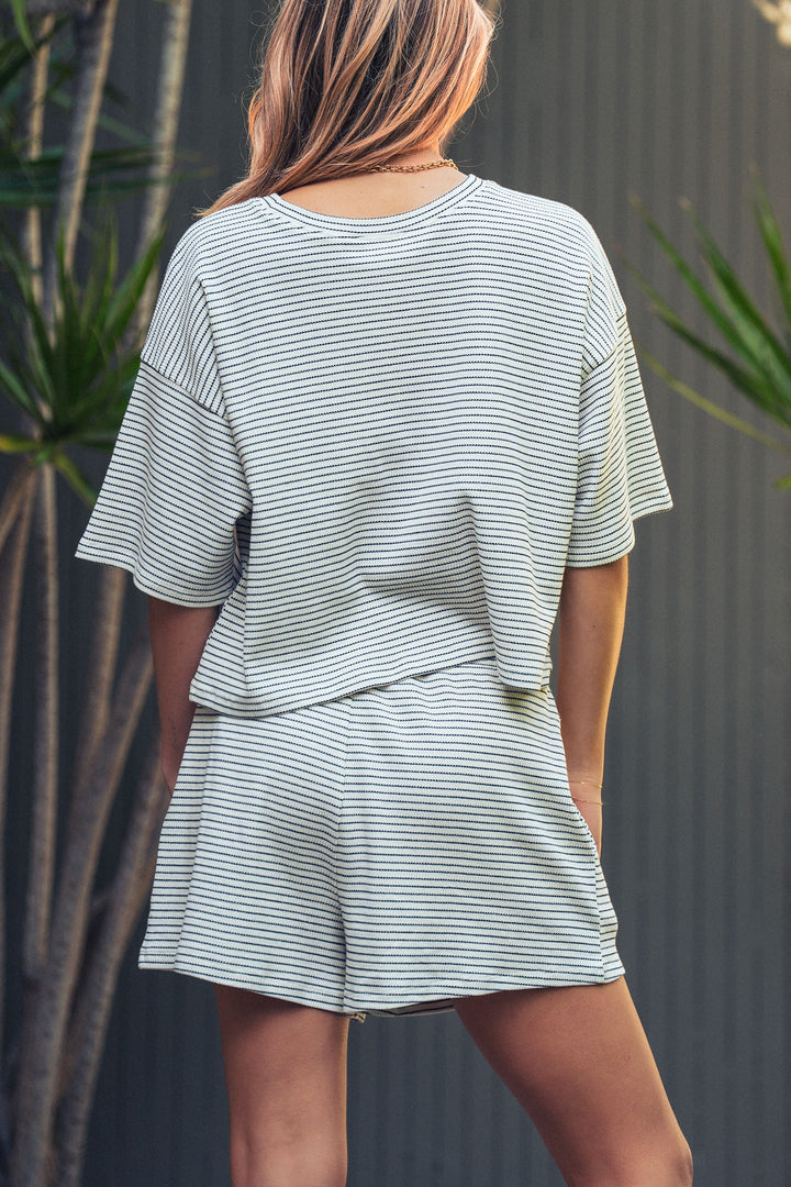 comfort stripe set - cream black (additional view)