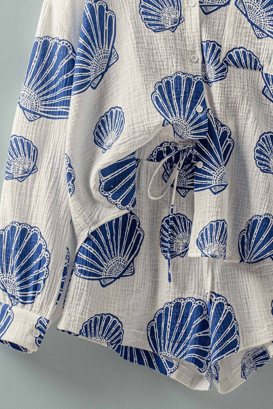 Boho Shell Print Summer Shirt and Shorts Set | wholesale sets | Trend Notes
