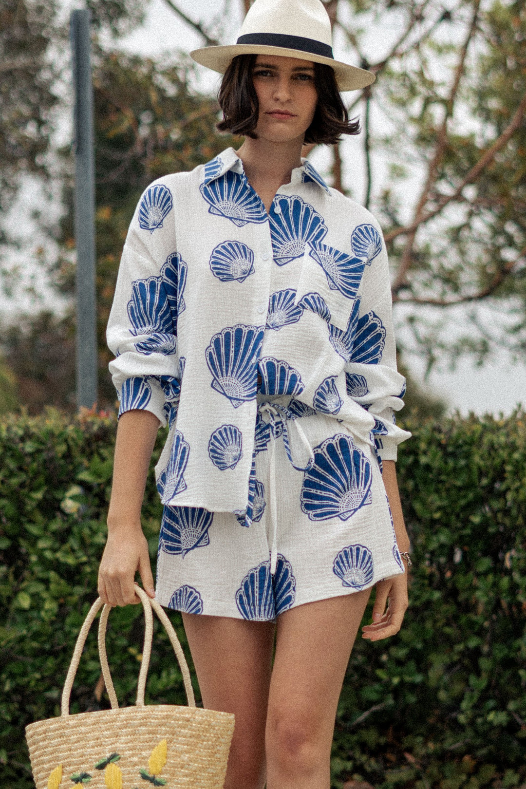 Boho Shell Print Summer Shirt and Shorts Set | wholesale sets | Trend Notes