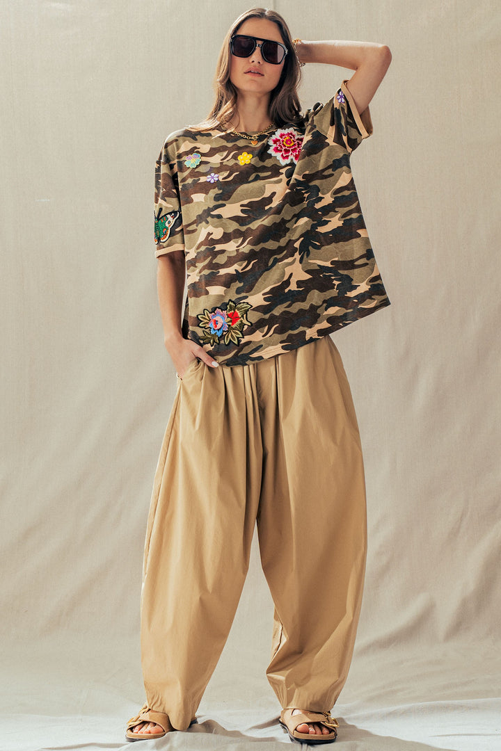 wildflower patched camo tee - camouflage (additional view)