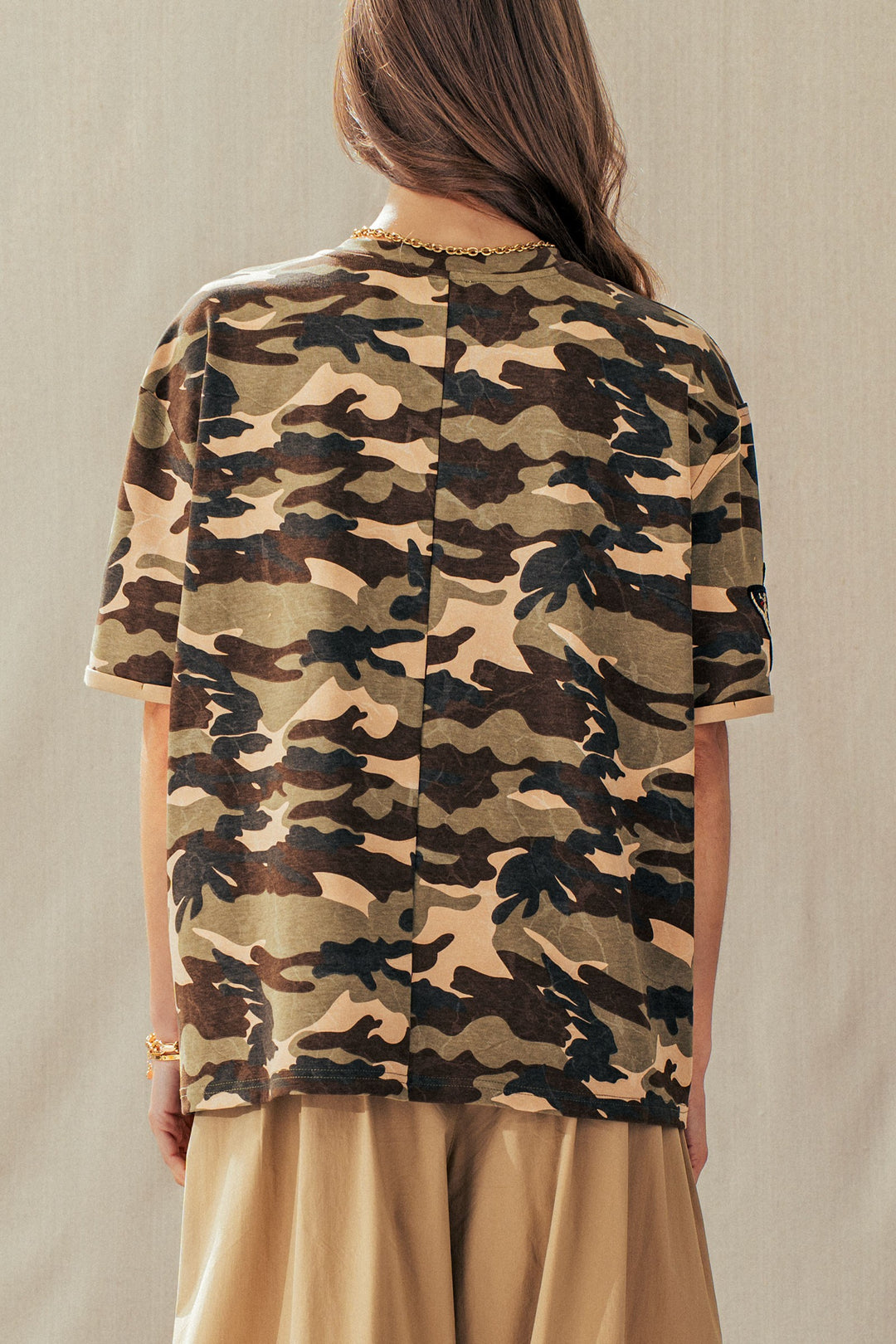 wildflower patched camo tee - camouflage (additional view)