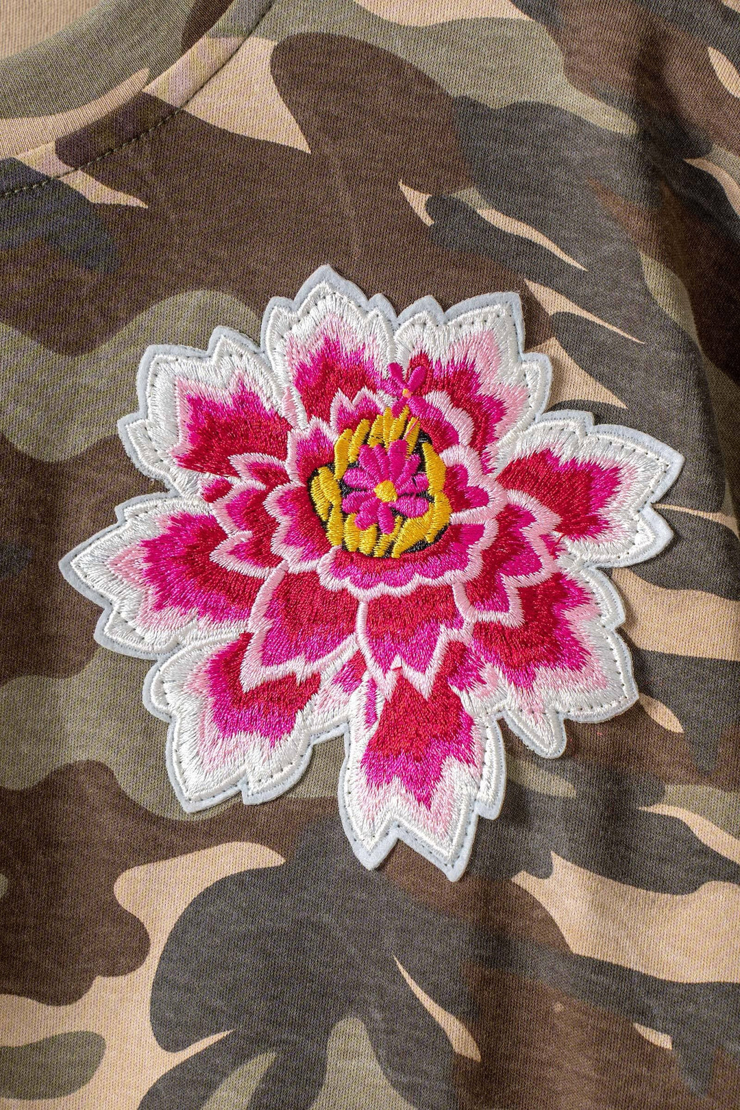 wildflower patched camo tee - camouflage (additional view)
