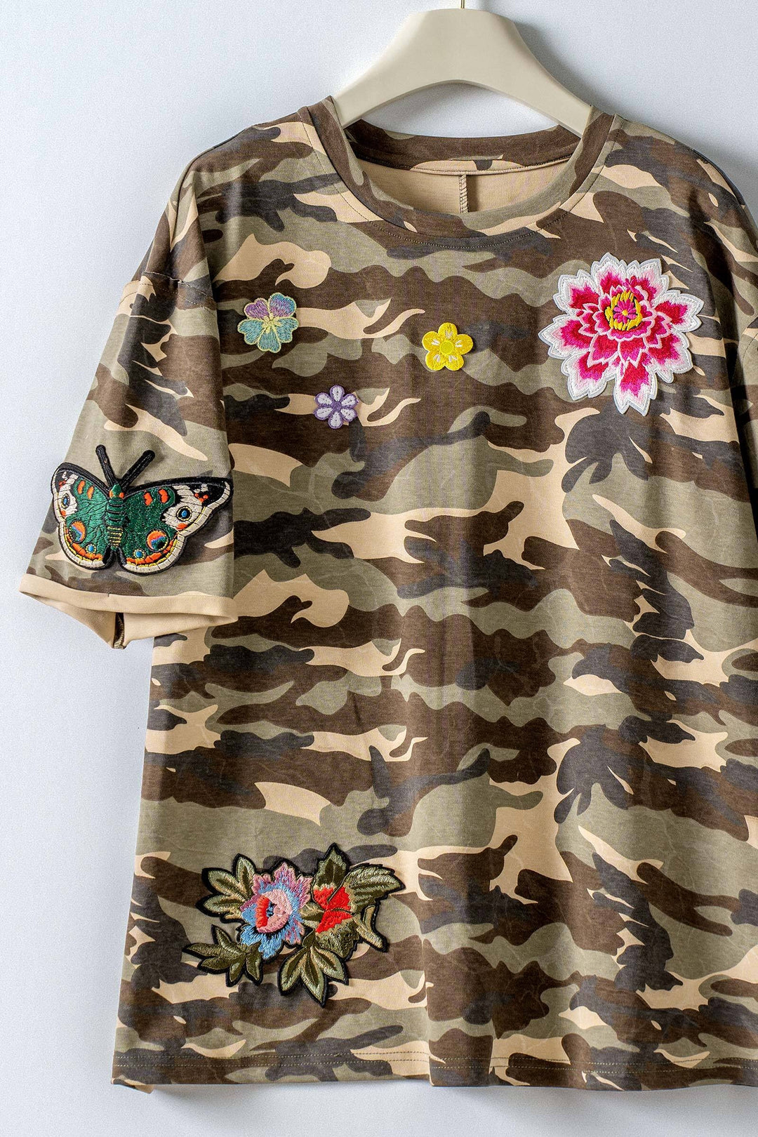 wildflower patched camo tee - camouflage (additional view)