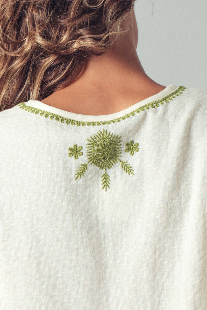 Floral Vine Peplum Blouse