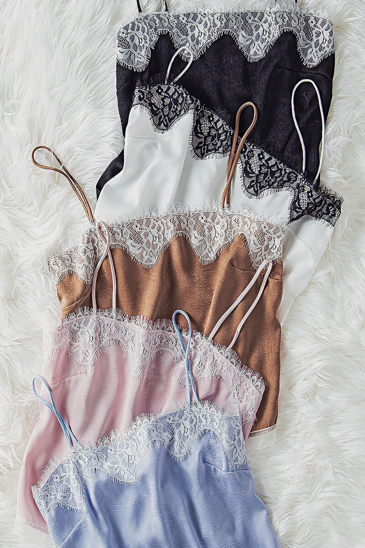 city queen satin camisole top - default