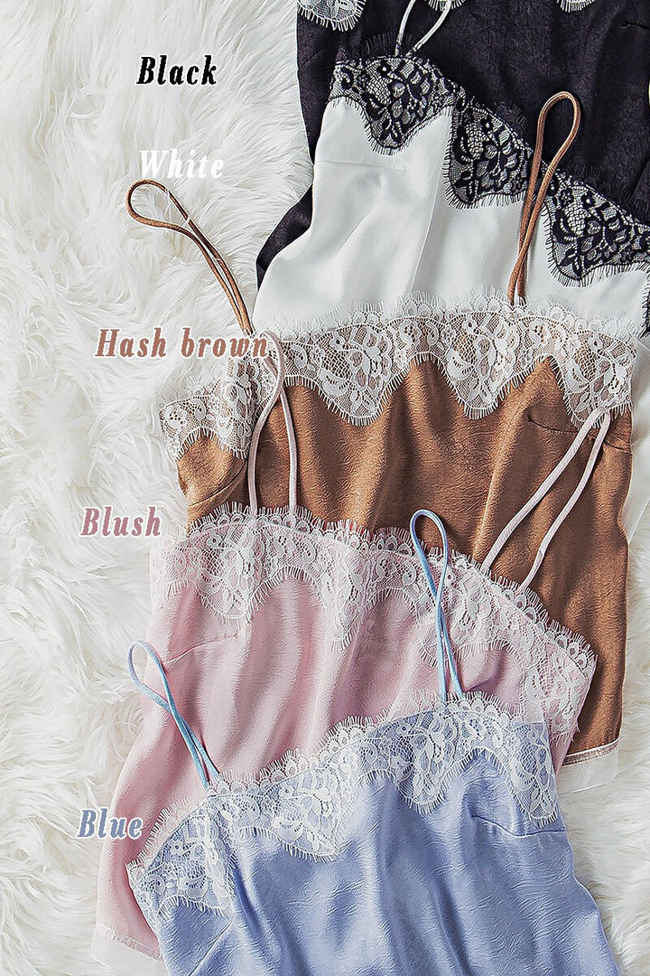 city queen satin camisole top - default (additional view)