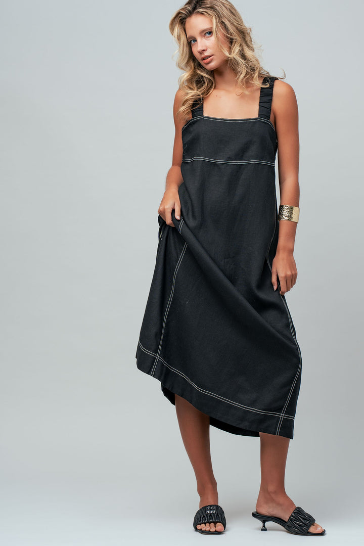 easy days stitch sundress - black (additional view)