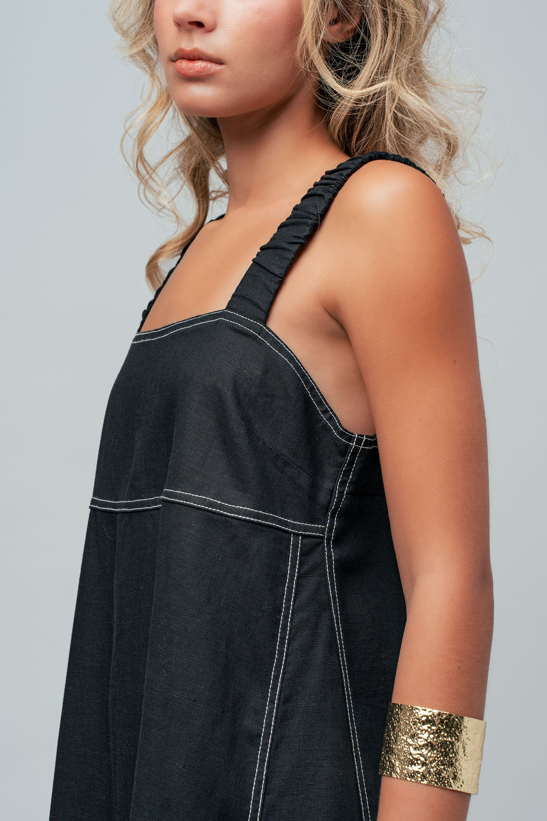 easy days stitch sundress - black (additional view)