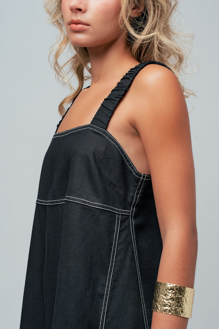 easy days stitch sundress - black (additional view)