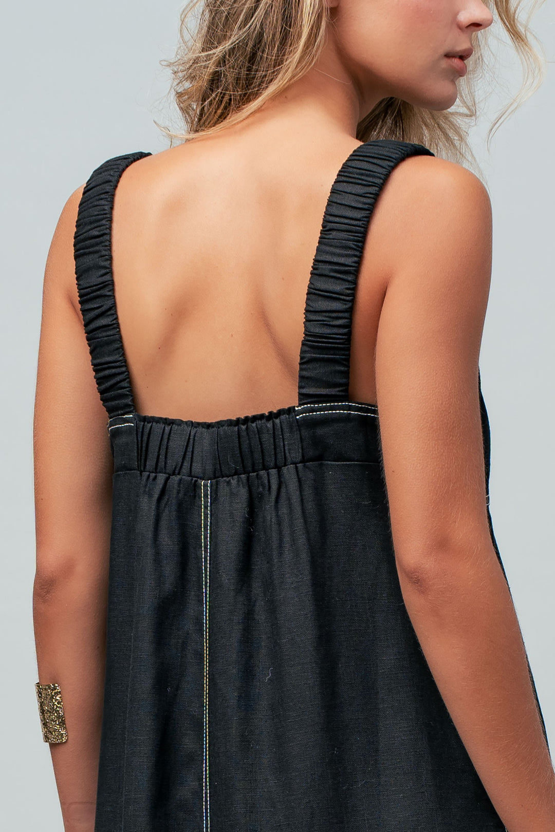 easy days stitch sundress - black (additional view)