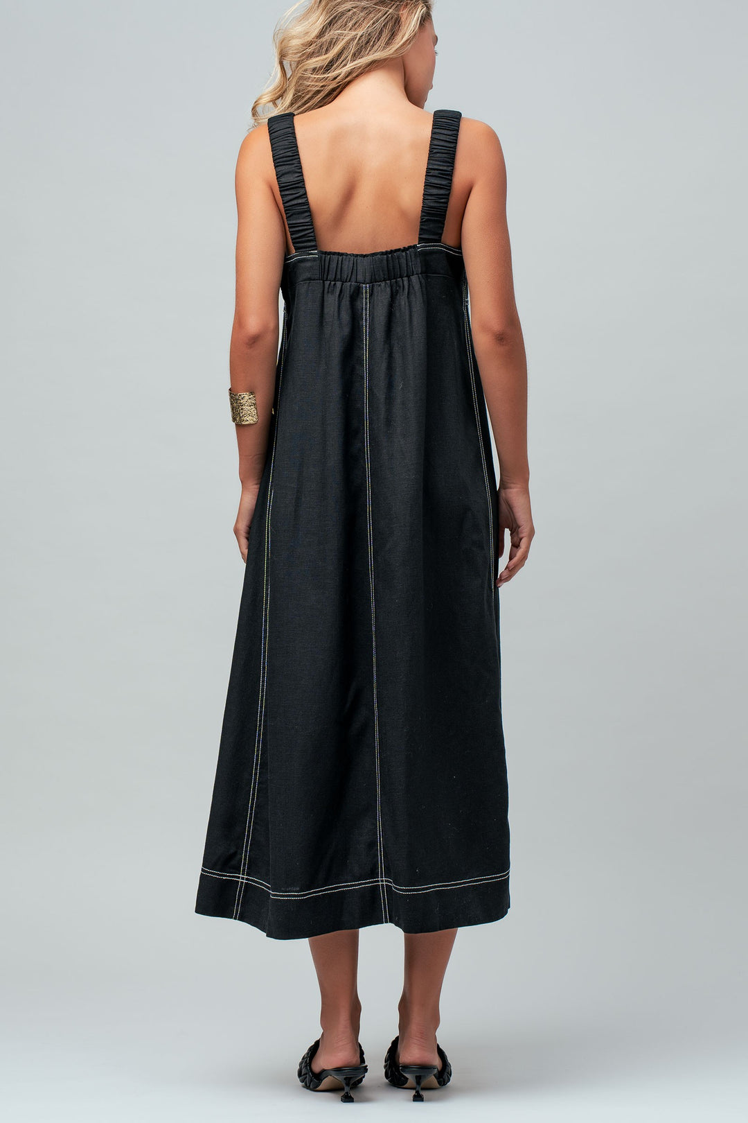 easy days stitch sundress - black (additional view)
