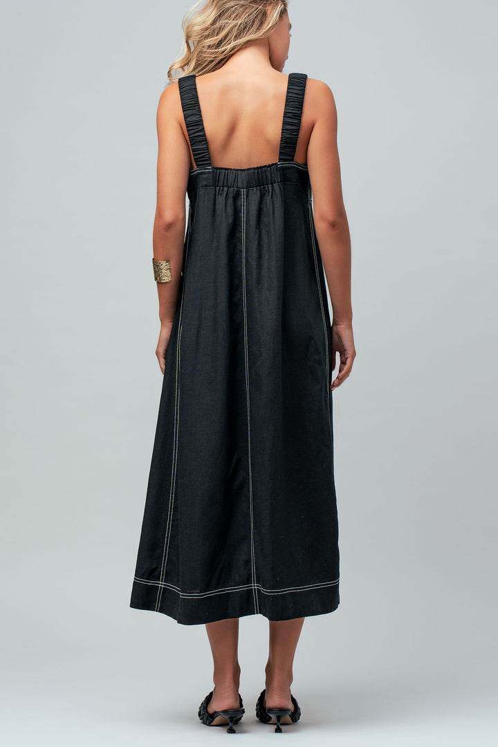 easy days stitch sundress - black (additional view)