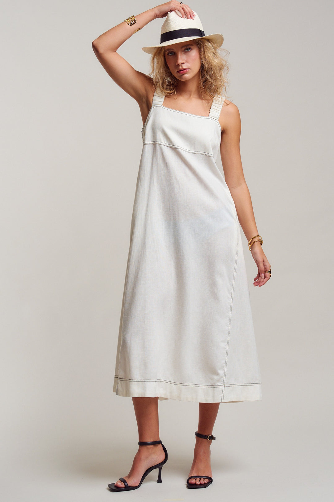 easy days stitch sundress - white (additional view)