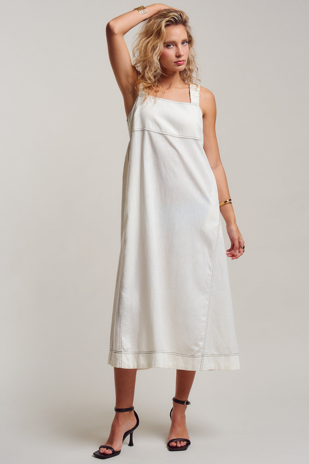easy days stitch sundress - white (additional view)