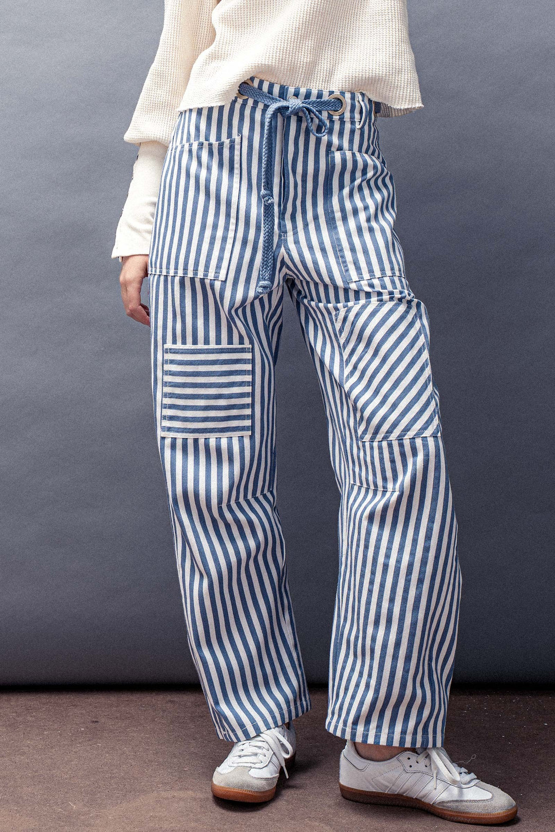 cabana stripe pants - blue (additional view)