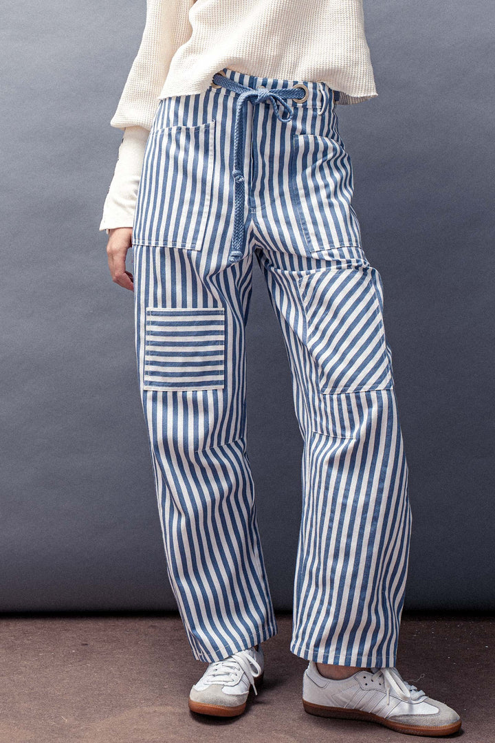 cabana stripe pants - blue (additional view)