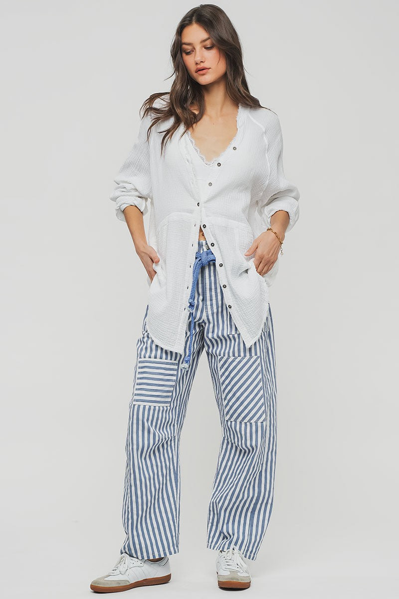 cabana stripe pants - blue (additional view)