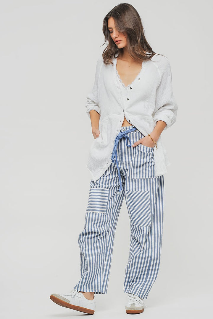 cabana stripe pants - blue (additional view)