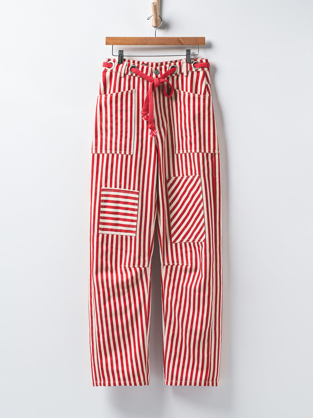 cabana stripe pants - red (additional view)