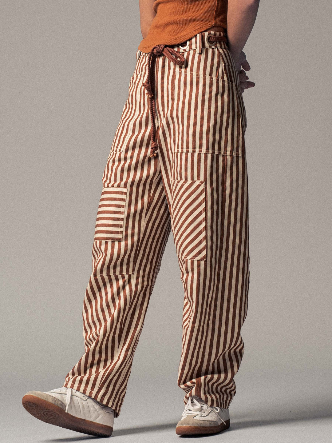 cabana stripe pants - taupe (additional view)