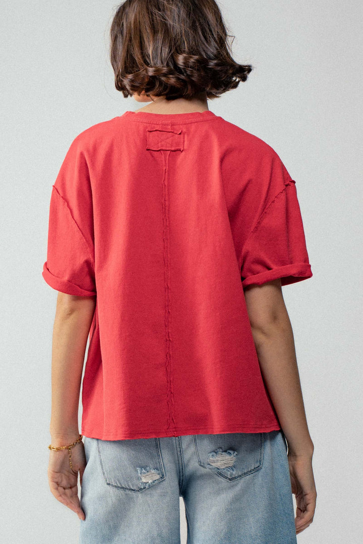 Garment-Dyed Boxy Summer Tee