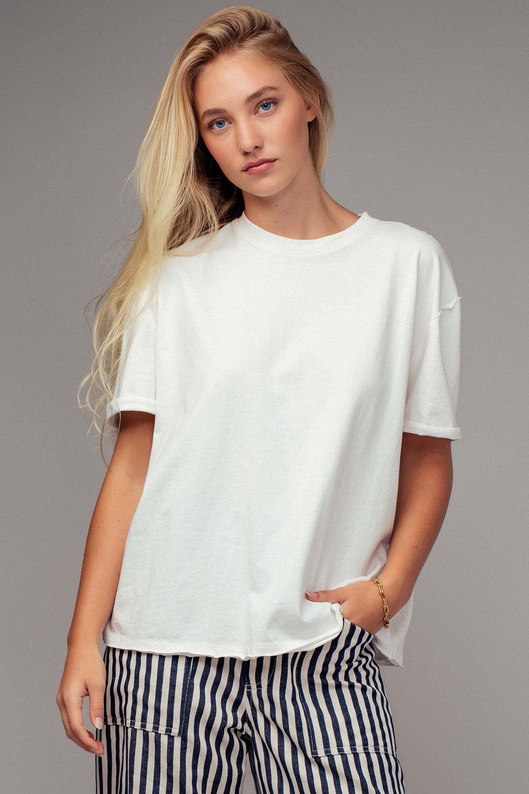 Garment-Dyed Boxy Summer Tee