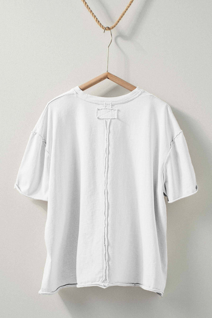 Garment-Dyed Boxy Summer Tee