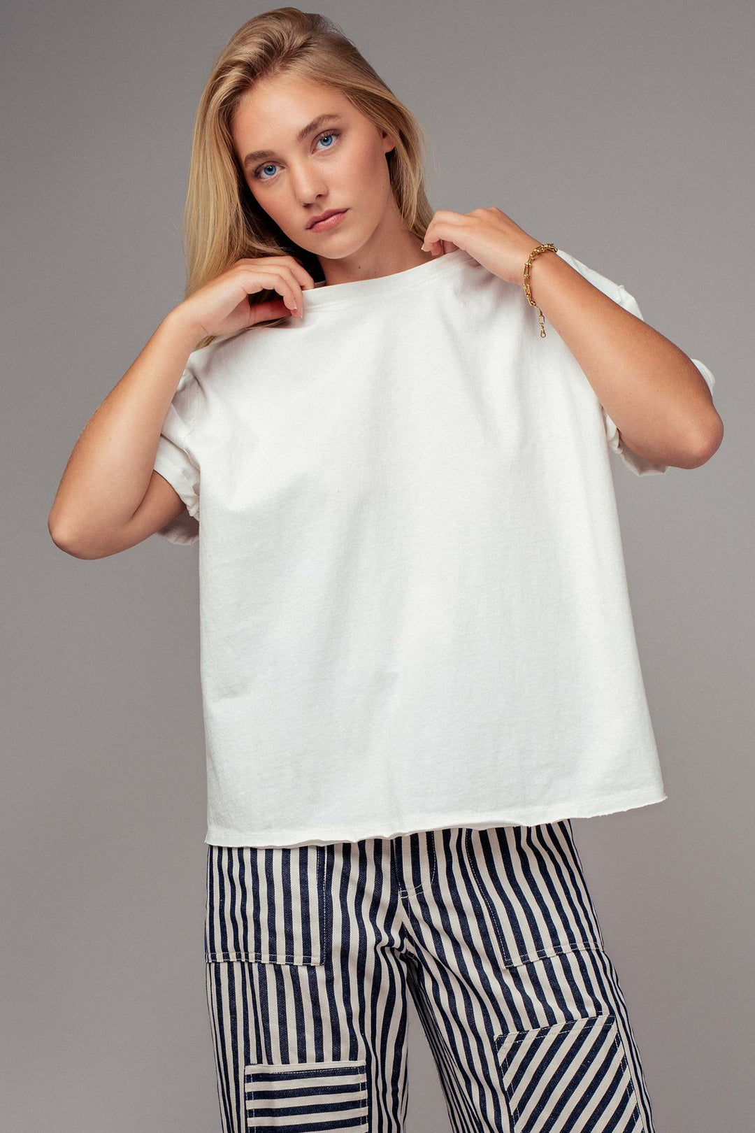 Garment-Dyed Boxy Summer Tee
