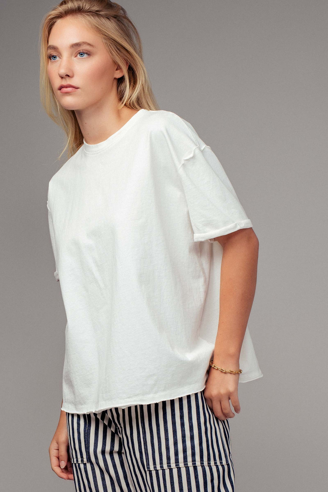 Garment-Dyed Boxy Summer Tee