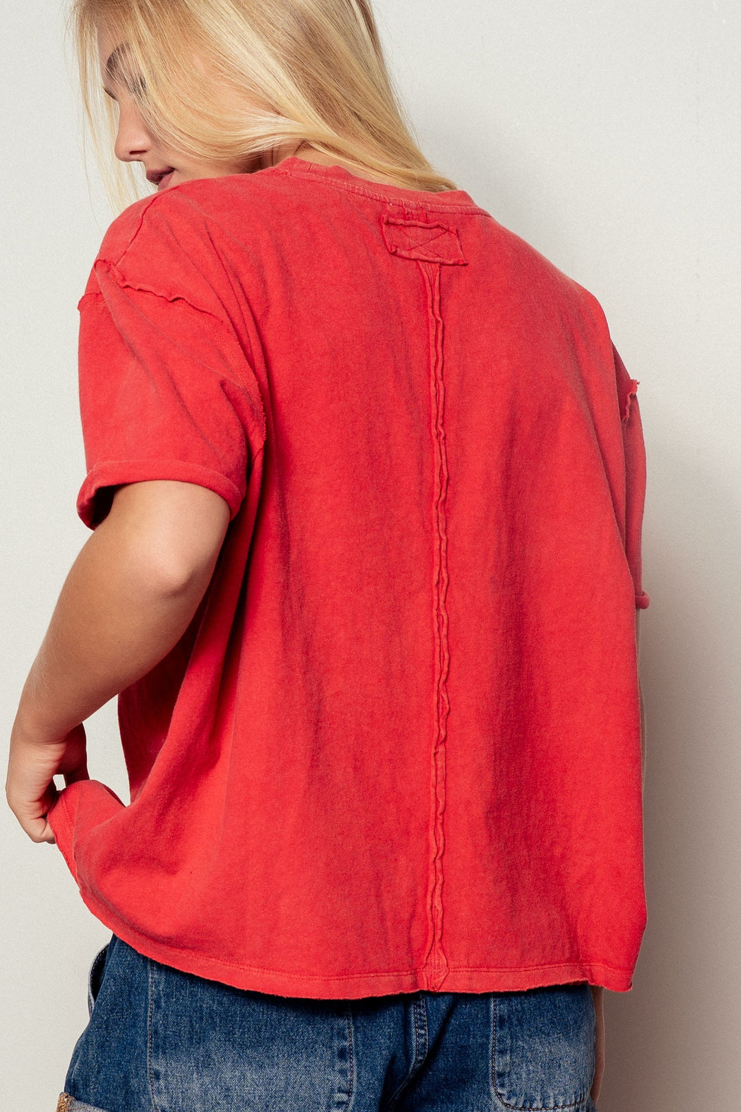 Garment-Dyed Boxy Summer Tee