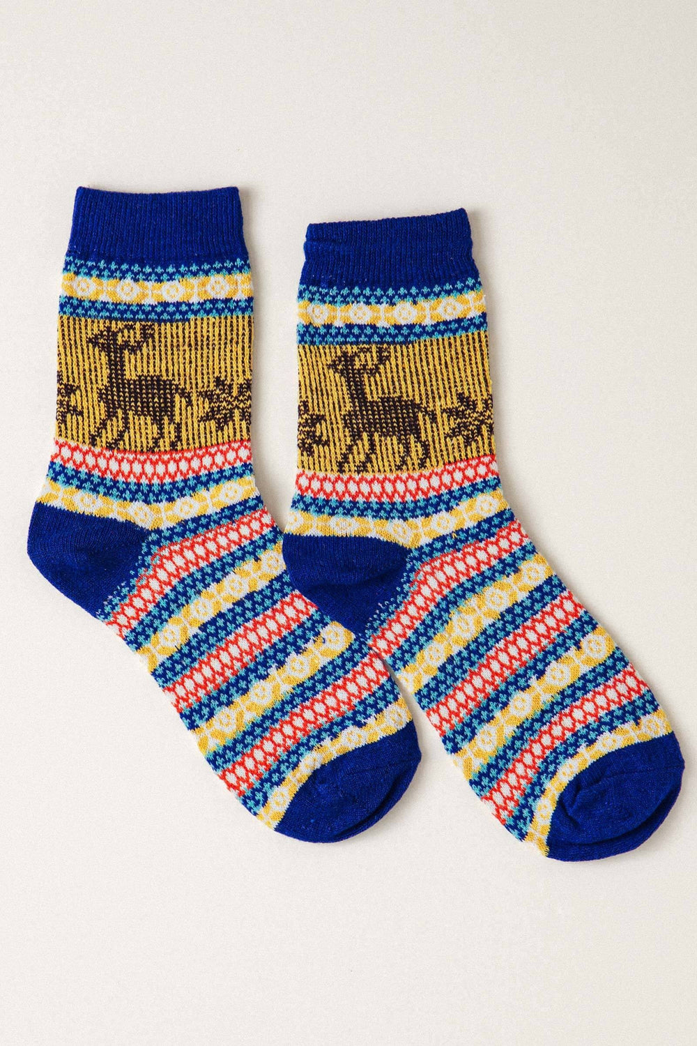 fair isle knit socks - assorted 10pairs (additional view)