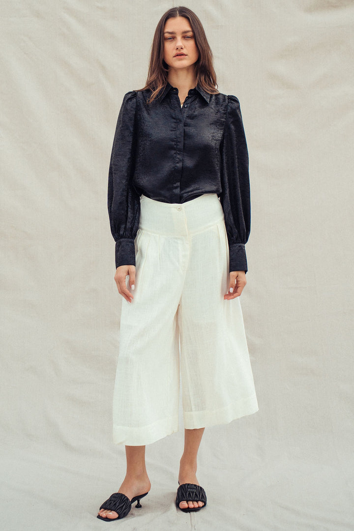 midnight shimmer metallic blouse - black (additional view)
