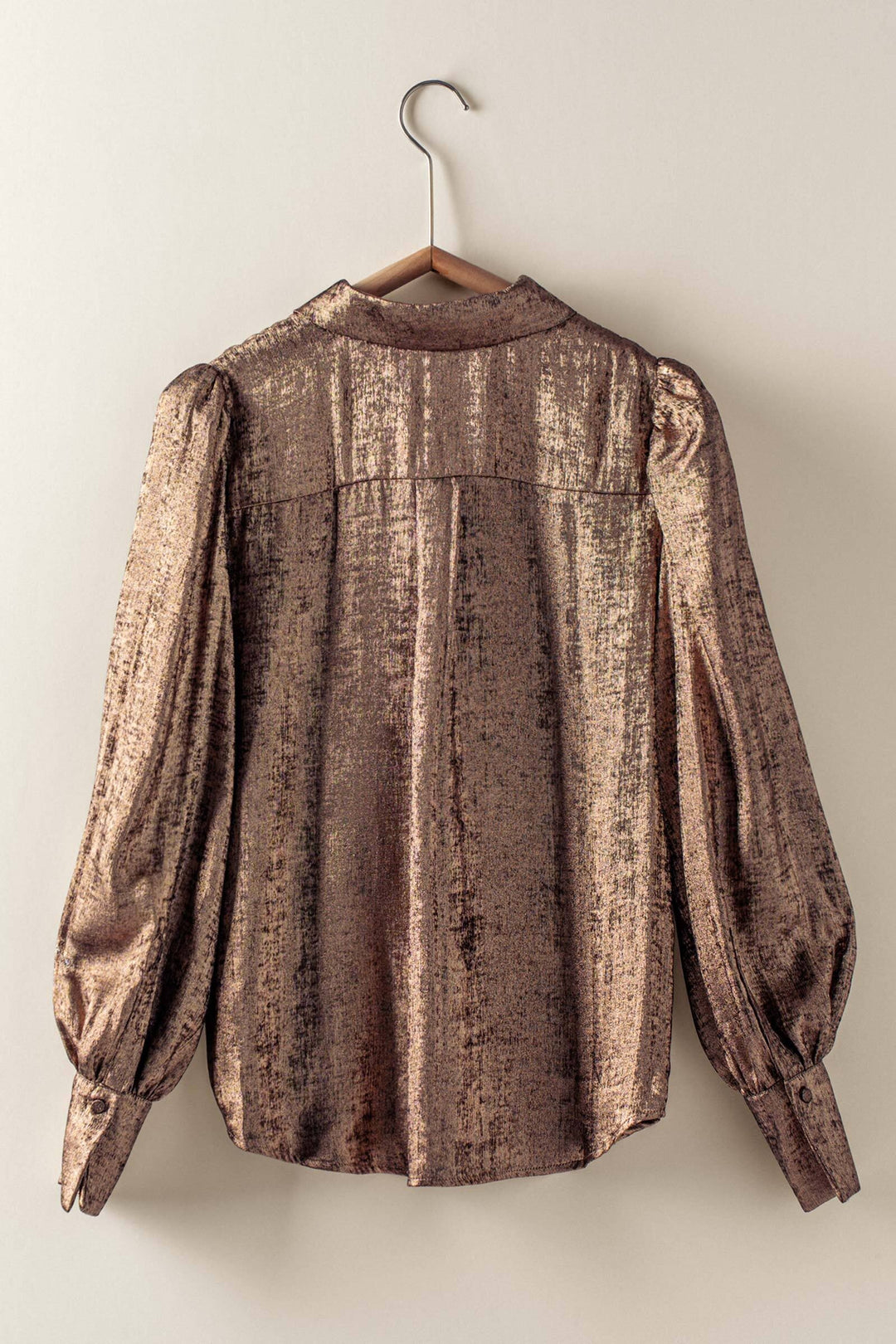 midnight shimmer metallic blouse - gold (additional view)