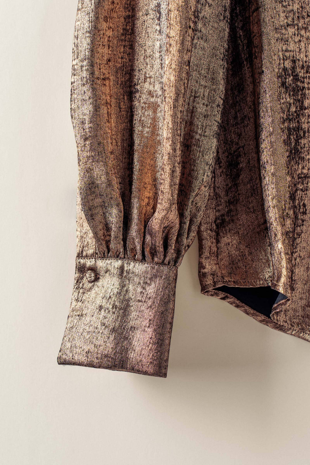 midnight shimmer metallic blouse - gold (additional view)