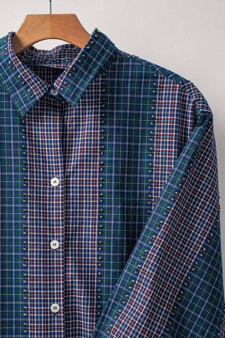 Classic Checked Cotton Long Sleeve Button-Up Shirt