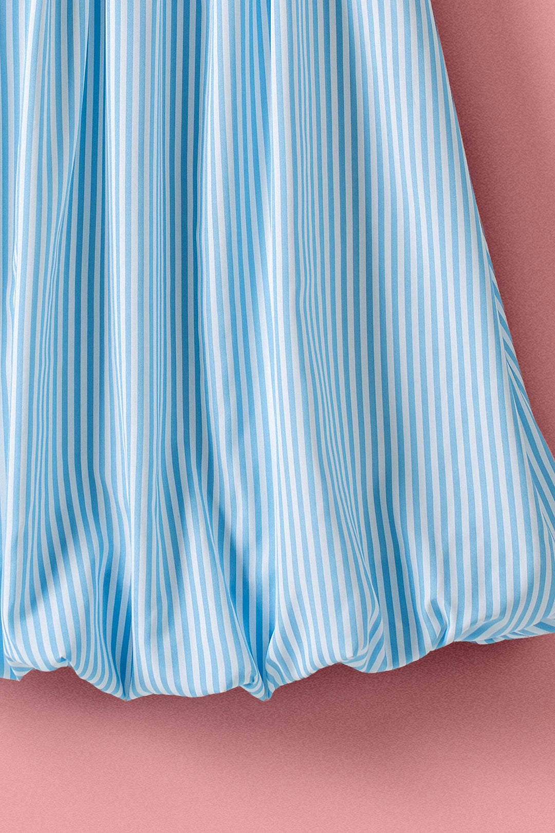 stripe tie strap midi dress - blue (additional view)