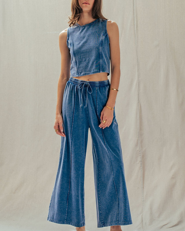 weekend flex lounge set - navy