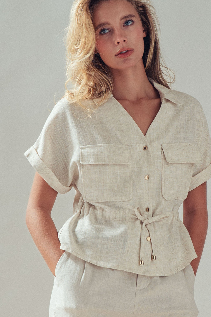 linen shirt - oatmeal (additional view)