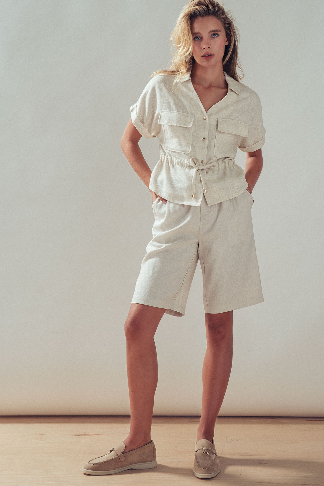 linen shirt - oatmeal (additional view)