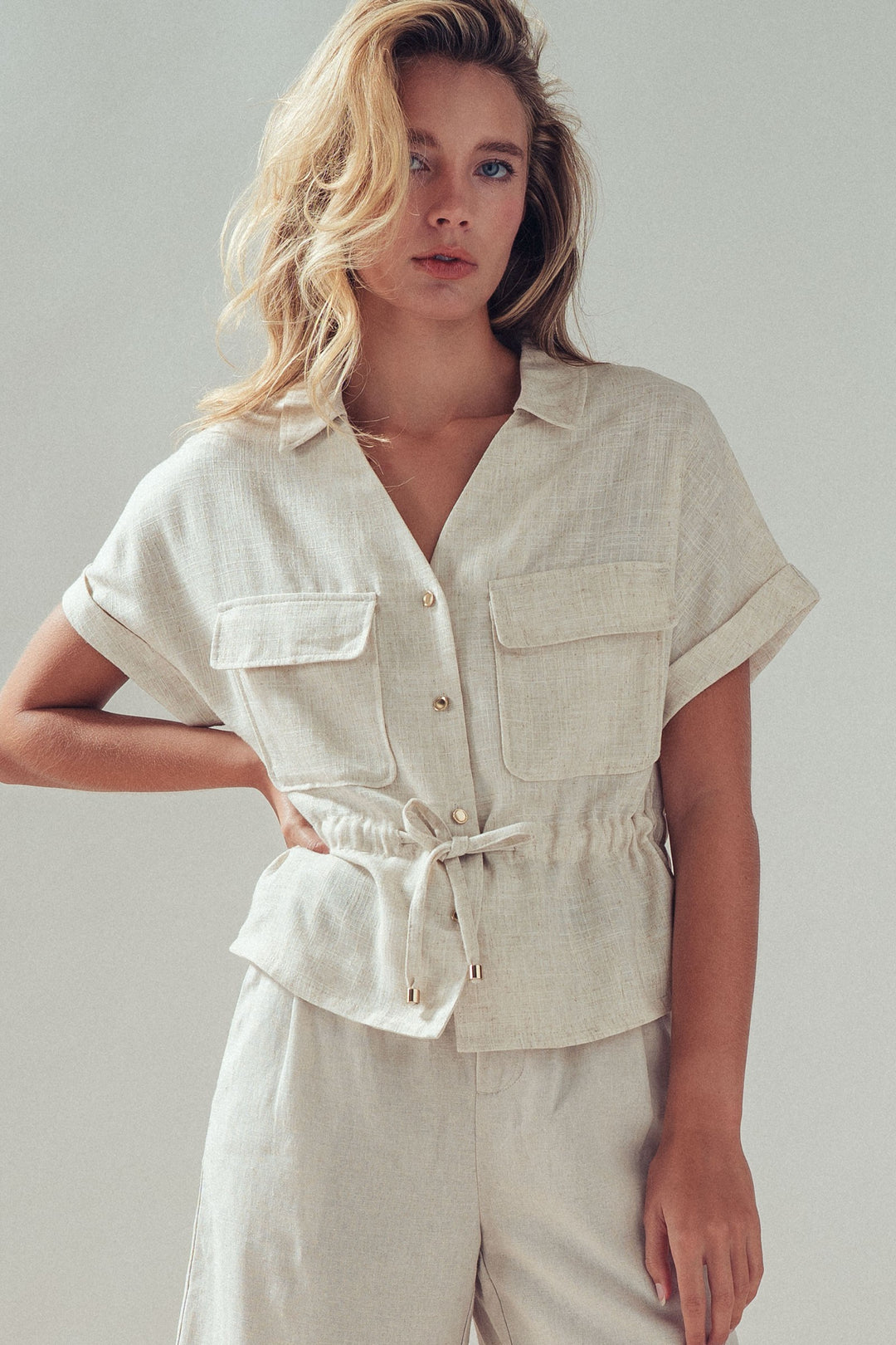 linen shirt - oatmeal (additional view)