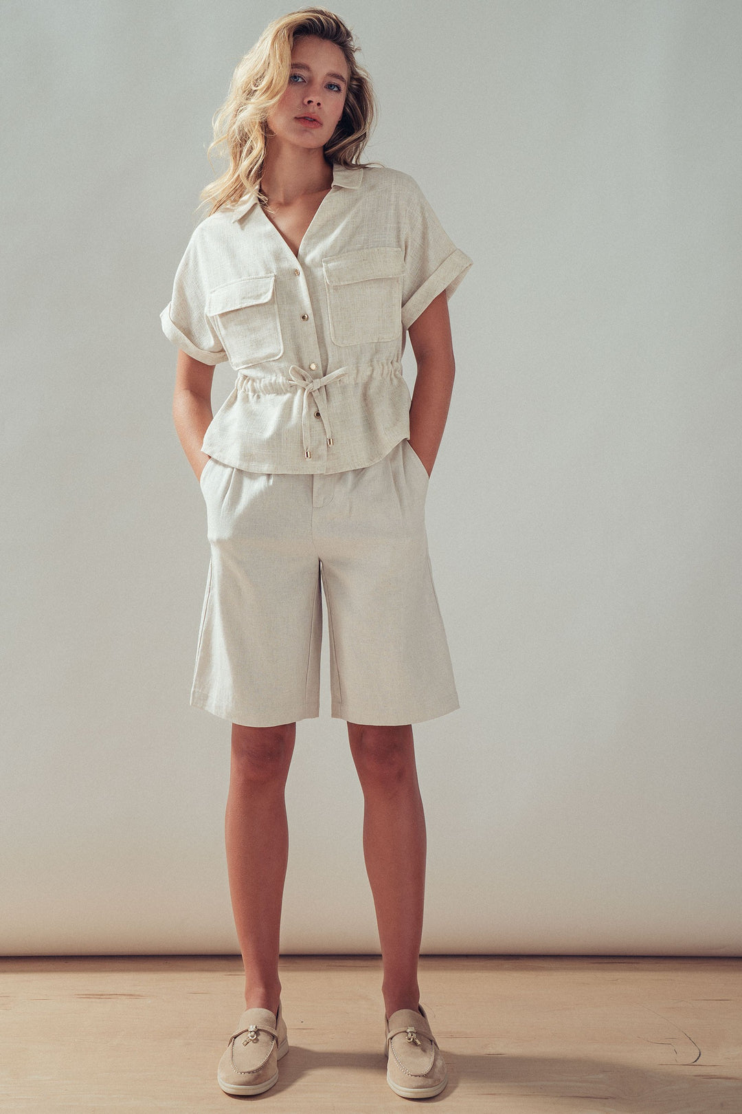 linen shirt - oatmeal (additional view)