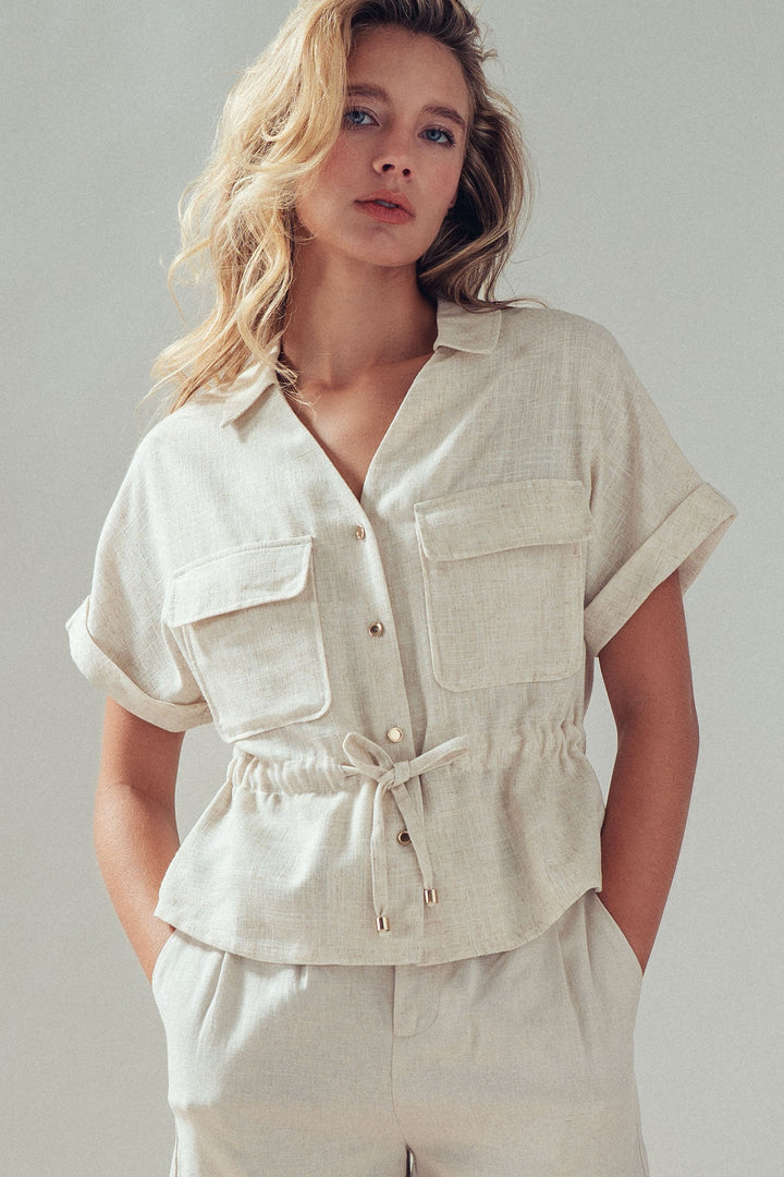 linen shirt - oatmeal (additional view)