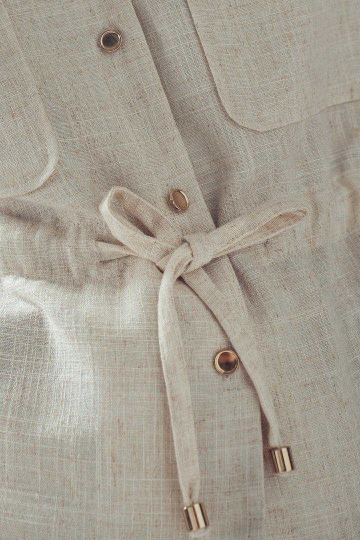linen shirt - oatmeal (additional view)